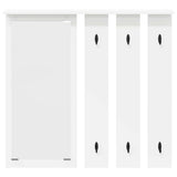 Wall-Mounted Coat Rack White 84 x 10 x 80 cm Engineered wood 874491