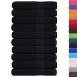 Sauna Towels "FROGN" 10 pcs Black 80x200 cm 360 gsm 136961