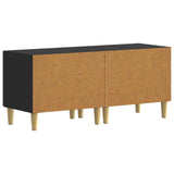 TV Cabinet Black Engineered Wood 896676