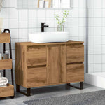 ZNTS Bathroom Sink Cabinet Artisan Oak 80x33x60 cm Engineered Wood 857239