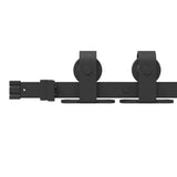 Sliding Door Hardware Kit 183 cm Steel Black 4009716