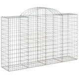 Arched Gabion Baskets 50 pcs 200x50x120/140 cm Galvanised Iron 3146360