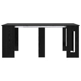 Dinning Table 180 x 85 x 75 cm Engineered Wood Black Oak 3424940