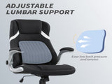 Linen-Look Office Chair, with Adjustable Height and Tension - Black T3398P377460