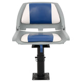 Boat Seats 2 pcs with Pedestal Height Adjustable 360&deg Rotatable 3294956