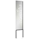 Garden Privacy Screen Silver 32 x 140 cm Galvanised steel 876257