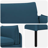 2-Seater Sofa 2-Seater Blue 188 x 81 x 89 cm Velvet 42048621