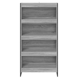 Book Cabinet 2 pcs Grey Sonoma 80 x 30 x 155 cm Engineered Wood 3403007