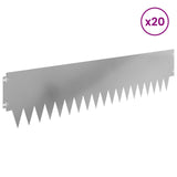 Lawn Edging 20 pcs metal 8008303