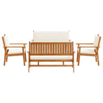 Garden Sofa Set 5 pcs Brown 75 x 45 x 38cm Solid Acacia wood 3331813