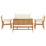 Garden Sofa Set 5 pcs Brown 75 x 45 x 38cm Solid Acacia wood 3331813