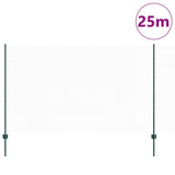 Welded Wire Fence 10 x 1.4 m PVC-Coated Steel Green 3336689