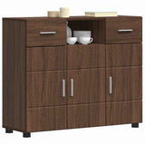 Wooden Cabinet Brown Oak 88.5 x 30.5 x 73 cm Engineered Wood 880288