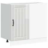 Kitchen Base Cabinet "Lucca" High Gloss White Engineered Wood 854310