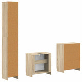3 Piece Bathroom Cabinet Set UTRECHT Sonoma Oak Engineered Wood 3417488