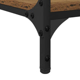 Desk with Shelf Old Wood 140 x 50 x 75 cm Engineered Wood 886268