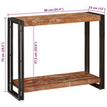Console Table Multicolour 90 x 33 x 75 cm Solid reclaimed wood 4104738