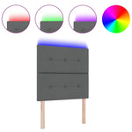 ZNTS LED Headboard Dark Grey 80 cm Fabric 3338385