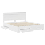 Bed Frame with Drawer with Headboard Manual Engineered Wood 3410284