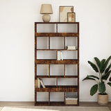 Bookcase Smoked Oak 100x33x187.5 cm Engineered Wood 3309379