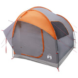 Car Tent Grey and Orange 239 x 210 x 210 cm Polyester and Steel 42028537