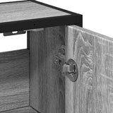 Bathroom Mirror Cabinet Grey Sonoma 65x20x60 cm Engineered Wood 849257