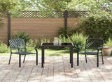 Garden Dining Set 3 pcs Anthracite Powder-Coated Steel 3379303