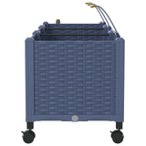 Garden Planter with Irrigation&Wheels 3 pcs Grey PP 3423083