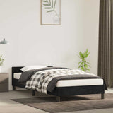 Bed Frame without Mattress Black 90x190cm Single Velvet 349904