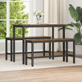 Dining Bench Smoked Oak 100 x 32.5 x 48.5 cm 873754