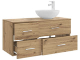 Bathroom Furniture Set 2 pcs Artisan Oak Engineered Wood 3403959