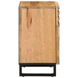 ZNTS Bedside Cabinet 50x34x60 cm Solid Wood Rough Mango 377476