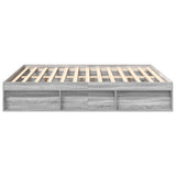 Bed Frame without Mattress Grey Sonoma 200x200 cm 3203892