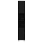 Bathroom Furniture Set 3 pcs Black Oak 30 x 30 x 190 cm 3333097