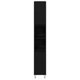 Bathroom Furniture Set 3 pcs Black Oak 30 x 30 x 190 cm 3333097