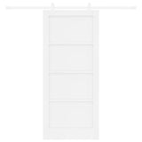 Sliding Door White 86 x 198.5 cm Solid Pine Wood 3333595