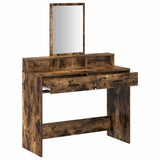 Dressing Table Smoked Oak 100 x 41 x 140 cm Engineered Wood 865149