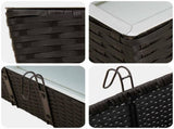 Railing 2 pcs Black 50 x 17 x 17 cm Metal 42026965