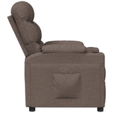 Recliner Chair Taupe Fabric 348078