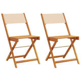 Bistro Chair Set of 2 Beige 367684