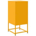 ZNTS Bedside Cabinet Mustard Yellow 36x39x78 cm Steel 846584