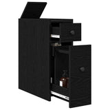 Bathroom Furniture Set Wall-mounted Black Oak 80 x 18 x 60 cm 871643