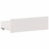 Bookcase Bed without Mattress White 90x200 cm Solid Wood Pine 3308931