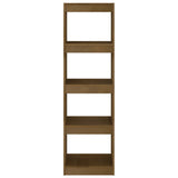 Book Cabinet Room Divider Honey Brown 40x30x135.5 cm Pinewood 808146