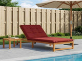Sunlounger Cushion GEMERT 100% Polyester Wine Red 947484