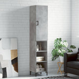 Highboard Concrete Grey 34.5x34x180 cm Engineered Wood 3198981