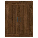 Wall Mounted Cabinet Brown Oak 69.5x34x90 cm Engineered Wood 830395
