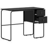 Desk with Storage Black Oak 100 x 50 x 75 cm 8008002