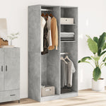 Wardrobe Concrete Grey 100x50x200 cm Engineered Wood 3307768