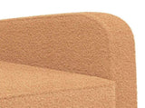 Armchair Beige Faux Lamb Fleece 42043411